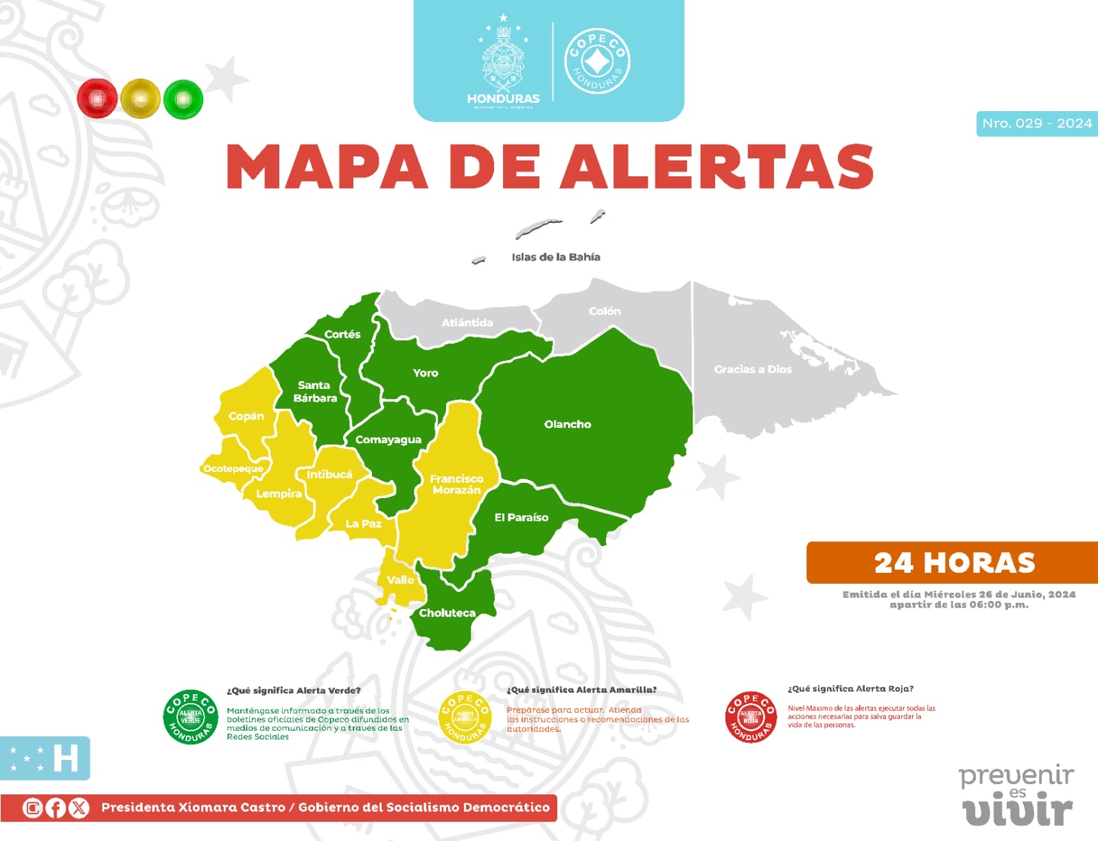 Cópelo Emite Nuevas Alertas Por Lluvias En Honduras.