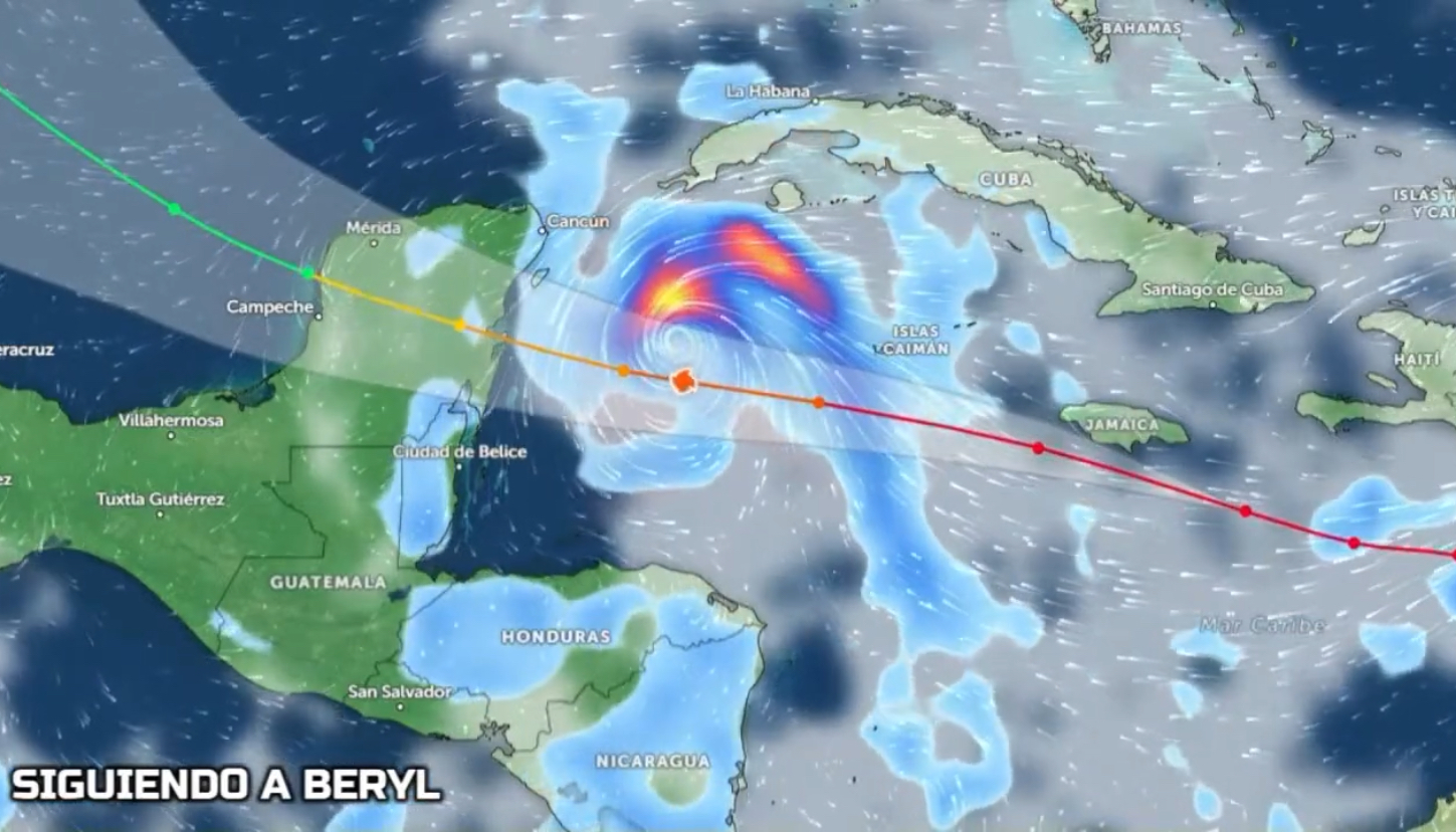Las Bandas Nubosas Del Huracán Beryl Realizan Su Ingreso Por Honduras.