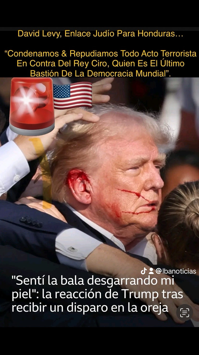 David Levy Enlace Judío Repudia Atentado Perpetrado En Contra De Donald Trump.