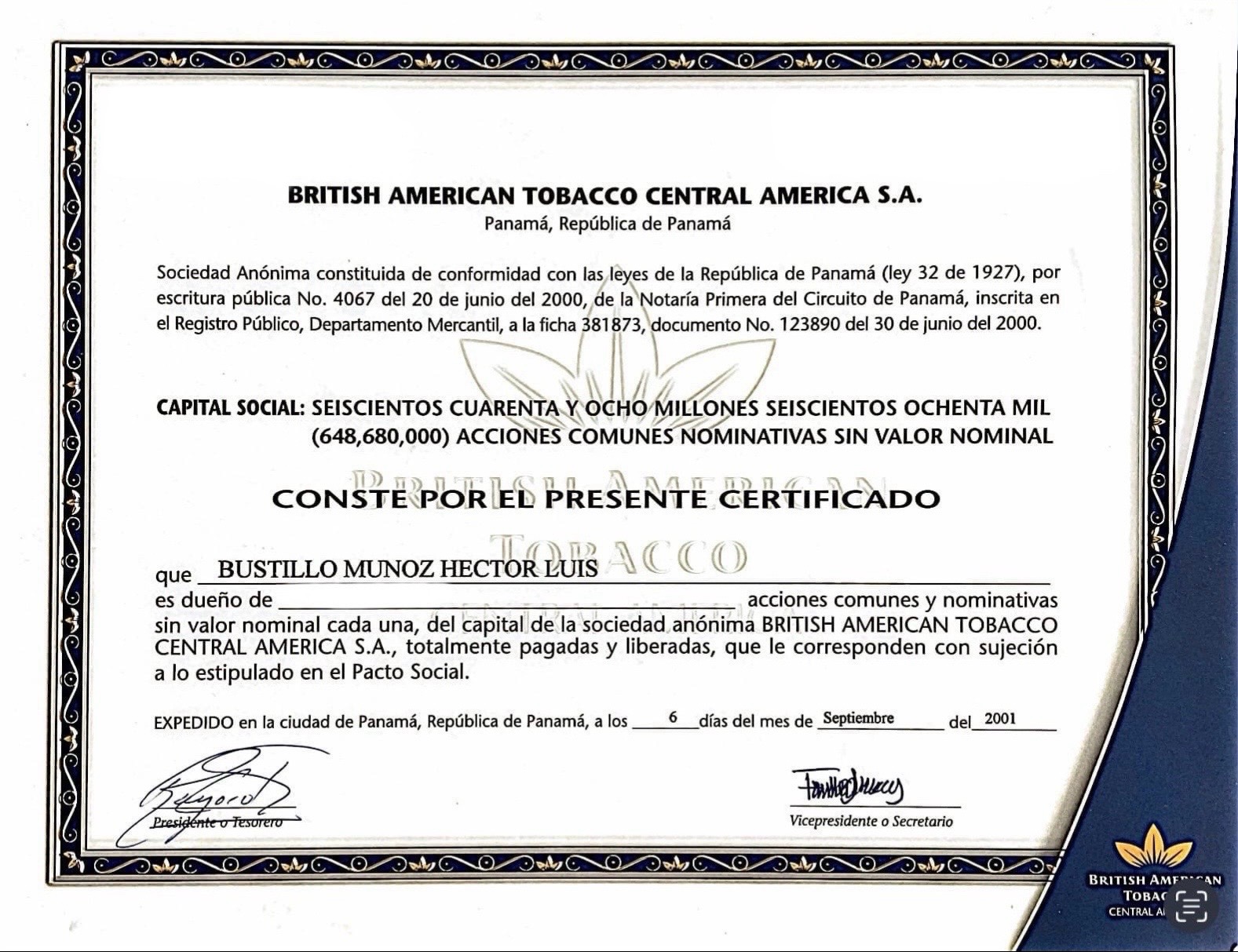 Se Buscan Documentos «Titulos De Propiedad Con Sus Endosos» Del Lic. Héctor Luis Bustillo Muñoz – Se Dará Recompensa.