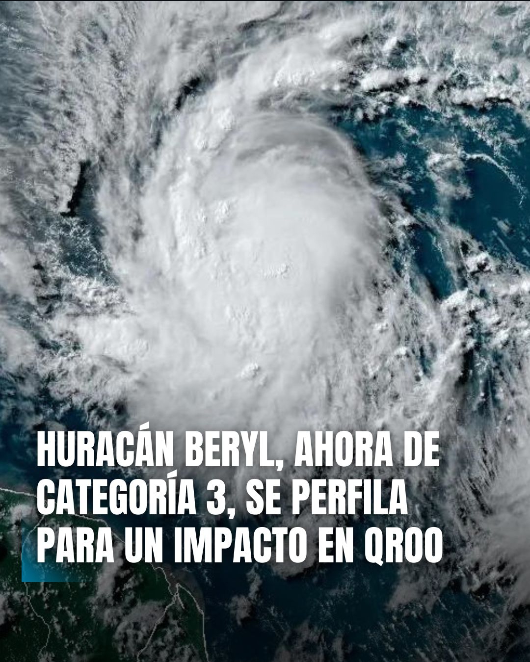 Huracán Beryl Ingresará A México En Categoría 3.
