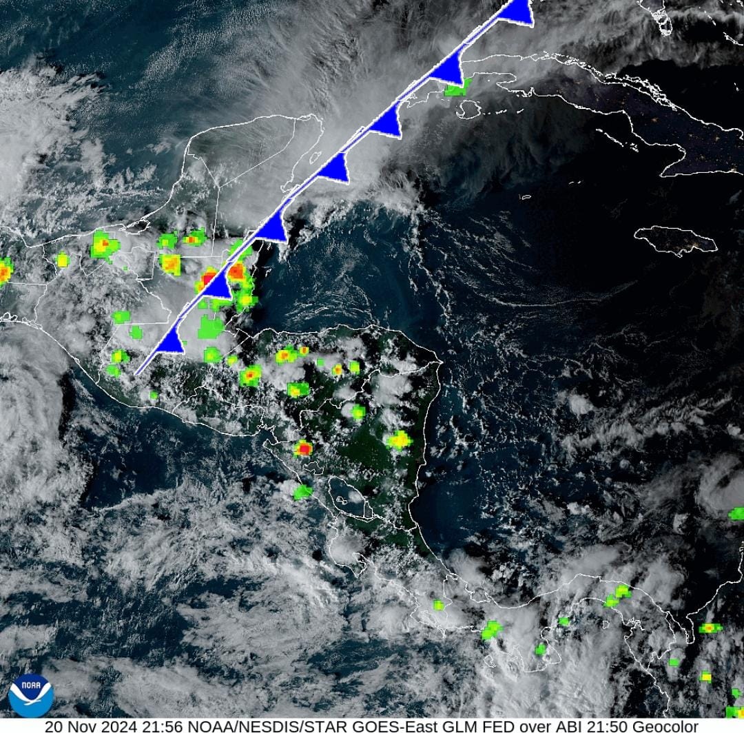 Ingresa El Primer Frente Frio De La Temporada A Honduras.