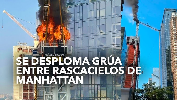 Se Prende En Llamas Un Rascacielos En La Icónica Ciudad De New York.