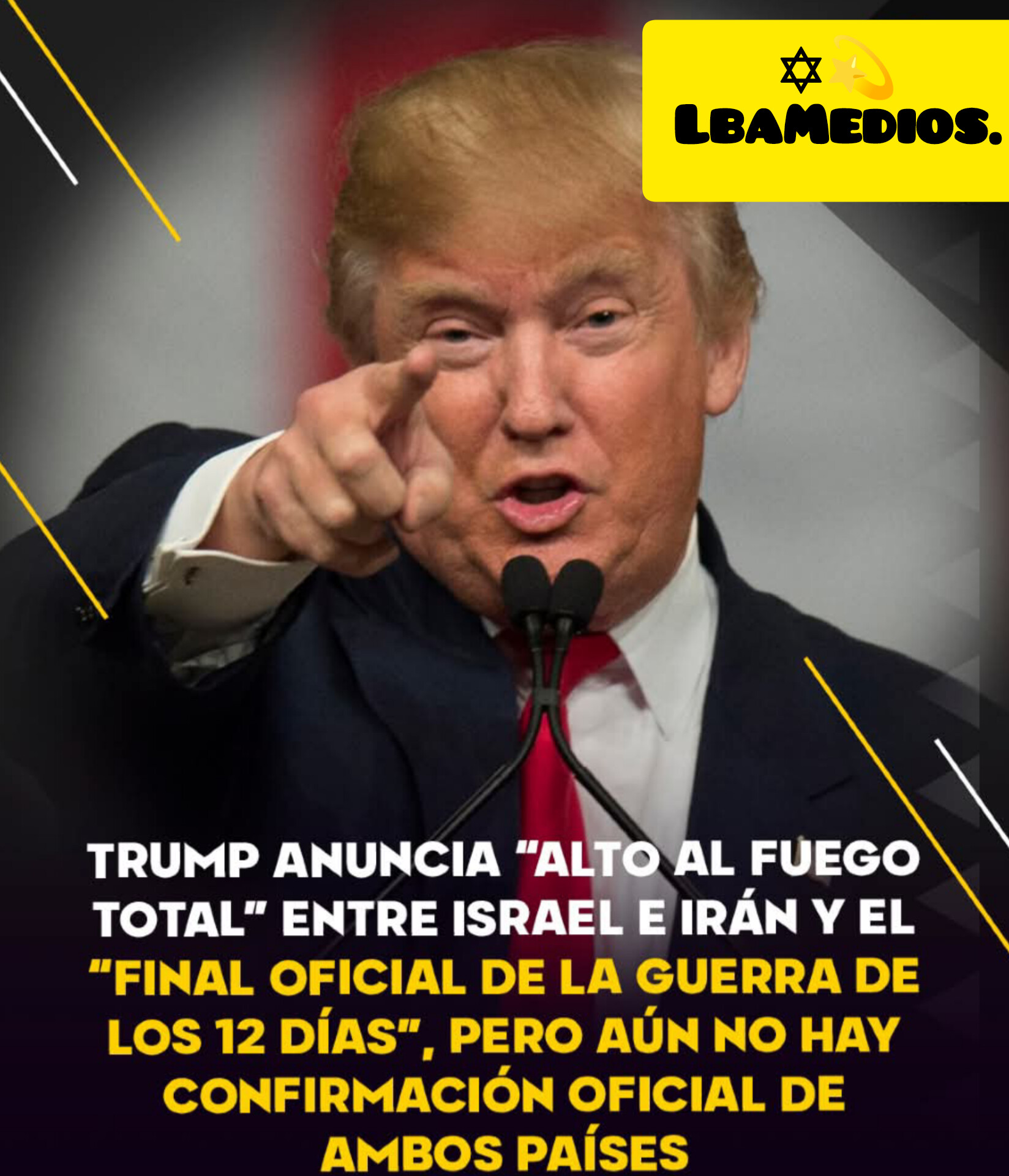 El Rey Ciro Donald Trump Impone Un Alto Al Fuego, Israel Acepta, Irán Aún No.