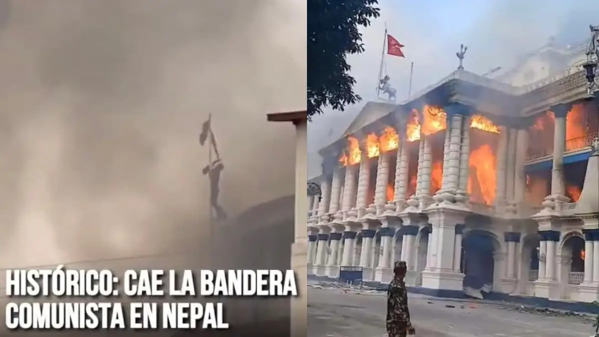 Cae El Gobierno Comunista De Nepal, Su Ministro Renuncia La Quema Del Parlamento.