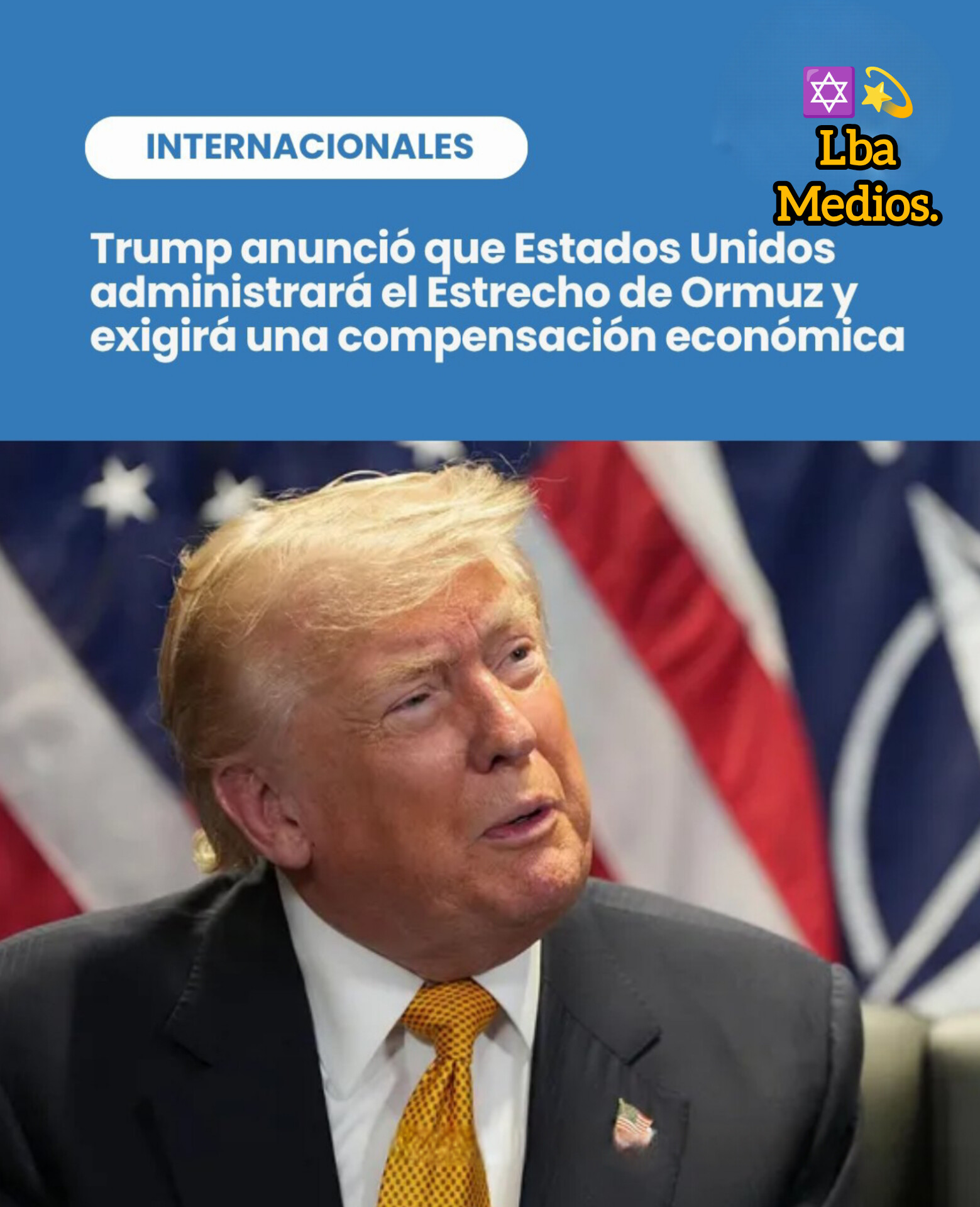 Donald Trump: EeUu Administrará & Cobrará Un Arancel Del 20% En Compensación, Para Proteger A Los Barcos En El Estrecho De Ormuz.