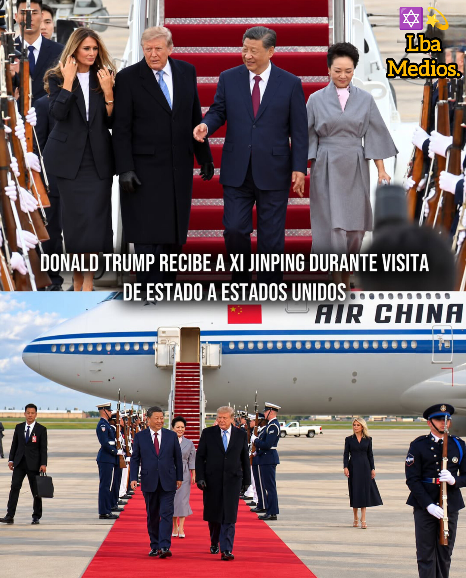 El Lider Comunista Chino, Arribó A EeUu & Fue Recibido Por Trump En Un Importante Pulsó Por El Poder Mundial.